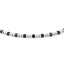 Load image into Gallery viewer, sector basic bracelet stainless steel agate black 19+3cm
