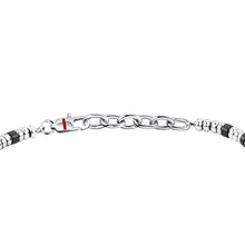 Load image into Gallery viewer, sector basic bracelet stainless steel agate black 19+3cm
