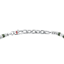 Load image into Gallery viewer, sector basic bracelet stainless steel deep jade green 19+3cm
