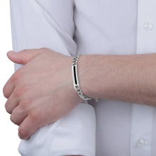 Load image into Gallery viewer, sector basic bracelet stainless steel  &amp;  black enamel
