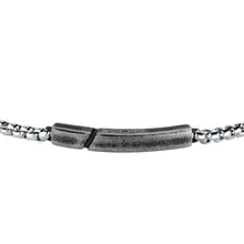 Load image into Gallery viewer, sector basic bracelet with tag vintage finishing stainless steel 22cm
