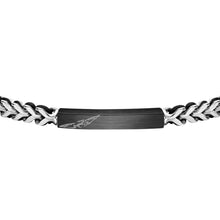 Load image into Gallery viewer, sector bandy bracelet with ip d.gun &amp; black string 22cm
