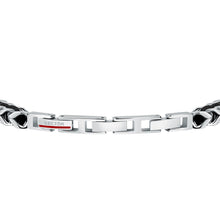 Load image into Gallery viewer, sector bandy bracelet with ip d.gun &amp; black string 22cm
