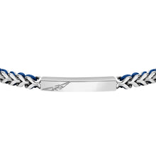 Load image into Gallery viewer, sector bandy bracelet with blue nylon string 22cm
