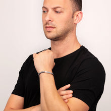 Load image into Gallery viewer, sector bandy bracelet with blue nylon string 22cm

