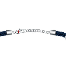 Load image into Gallery viewer, sector bandy braceletblue leather &amp; anchor symbol 23cm
