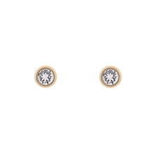 Load image into Gallery viewer, ted baker-crystal stud earring gold
