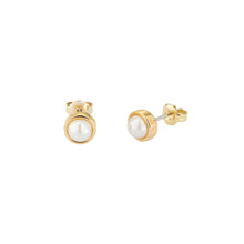 Load image into Gallery viewer, ted baker sinaa gold tone pearl stud earring
