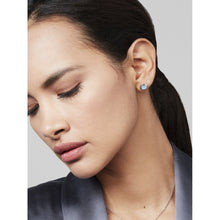 Load image into Gallery viewer, ted baker-mini button earrings enamel aqua
