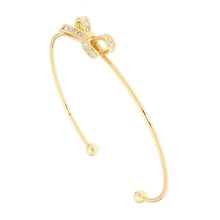 Load image into Gallery viewer, ted baker- opulent pave bow cuff gold/crystal
