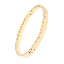 Load image into Gallery viewer, clemina: hinge metallic bangle gold
