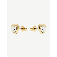 Load image into Gallery viewer, ted baker han: crystal heart earring gold &amp; clear crystal

