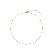 Load image into Gallery viewer, ted baker-: mini faceted bow necklace rose gold
