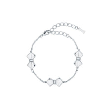 Load image into Gallery viewer, sorell: solitaire bow bracelet silver

