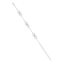 Load image into Gallery viewer, sorell: solitaire bow bracelet silver
