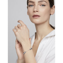 Load image into Gallery viewer, sorell: solitaire bow bracelet silver

