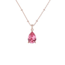 Load image into Gallery viewer, ted baker cashell: crystal candy teardrop rose gold pendant
