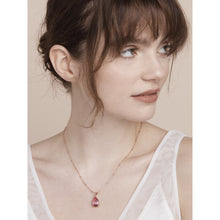 Load image into Gallery viewer, ted baker cashell: crystal candy teardrop rose gold pendant
