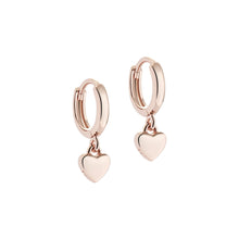 Load image into Gallery viewer, ted baker-tiny heart charms - huggie earrings
