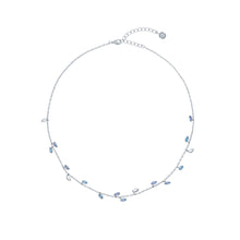 Load image into Gallery viewer, ted baker-crystal vine choker silver blue crystal
