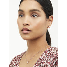 Load image into Gallery viewer, ted baker: sparkle heart enamel chain pendant rose gold silver glitter
