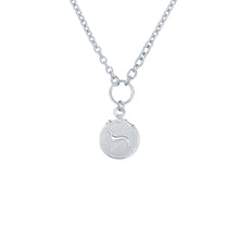 Load image into Gallery viewer, ted baker:: whippet small tag pendant silver
