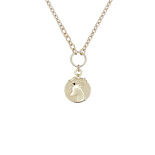 Load image into Gallery viewer, ted baker:: whippet small tag pendant gold
