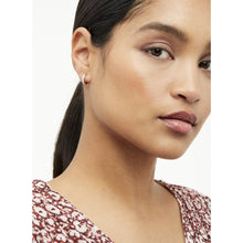 Load image into Gallery viewer, ted baker: nano hoop huggie earring silver clear crystal
