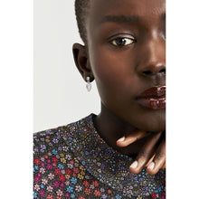 Load image into Gallery viewer, ted baker pearly heart silver drop earring
