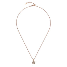 Load image into Gallery viewer, ted baker lilea magnolia lillifora small enamel pendant rose gold silver glitter
