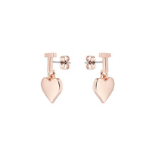 Load image into Gallery viewer, ted baker hati tee heart rose gold tone drop earring
