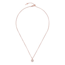 Load image into Gallery viewer, ted baker gemmarh gem button rose gold tone mother of pearl crystal pendant
