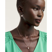 Load image into Gallery viewer, ted baker gemmarh gem button rose gold tone mother of pearl crystal pendant

