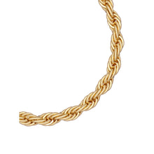 Load image into Gallery viewer, ted baker logo rope chunky chain gold plated necklace
