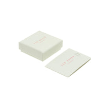Load image into Gallery viewer, ted bakerlouiee lucky horseshoe stud earring silver tone
