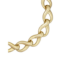 Load image into Gallery viewer, ted baker ieshha infinity chain necklace pale gold tone
