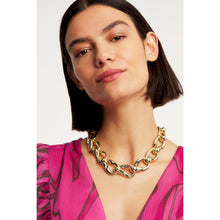 Load image into Gallery viewer, ted baker ieshha infinity chain necklace pale gold tone
