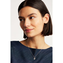 Load image into Gallery viewer, ted baker linnear lo-ve pendant silver tone baby blue
