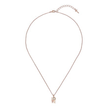 Load image into Gallery viewer, ted baker linnear lo-ve pendant clear crystal baby pink
