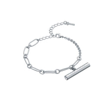 Load image into Gallery viewer, ted baker tharsa t-bar bracelet crystal silver
