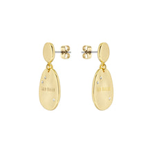 Load image into Gallery viewer, ted baker corriee: constellation coin drop earring gold tone, clear crystal
