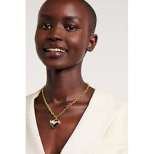 Load image into Gallery viewer, ted baker haydenn: heart of glass large pendant gold tone lilac
