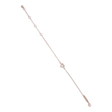 Load image into Gallery viewer, ted baker hansa: crystal heart bracelet rose gold &amp; clear crystal
