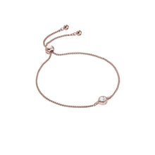 Load image into Gallery viewer, ted baker sarsa: plain crystal bracelet rose gold &amp; clear crystal
