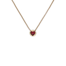 Load image into Gallery viewer, ted baker harparh: heart rock gold tone pendant
