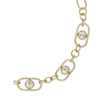 Load image into Gallery viewer, ted baker perriet: statement pearl chain necklace gold tone, pearl
