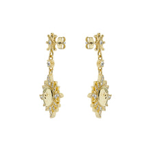 Load image into Gallery viewer, ted baker delstar: sun moon crystal drop earring
