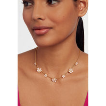 Load image into Gallery viewer, ted baker petia: painted flower necklace gold tone, light pink &amp; pearl
