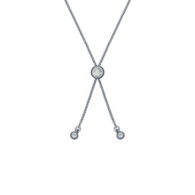 Load image into Gallery viewer, ted baker barset: crystal bow adjustable bracelet silver tone, clear crystal
