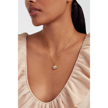 Load image into Gallery viewer, ted baker crastel: crystal pendant necklace silver tone, light blue crystal
